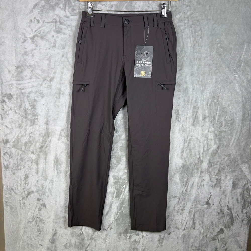 NWT MIER Cargo Pants Size 4 Miflex Stretch Rip Stop Hiking Outdoor Gorpcore Gray